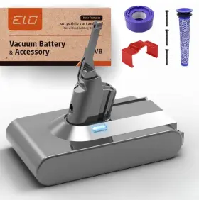 Ba-daysonv8-1 Elo 6000 Mah Battery Replacement For Dyson V8 Absolute Cordless Stick Vacuum