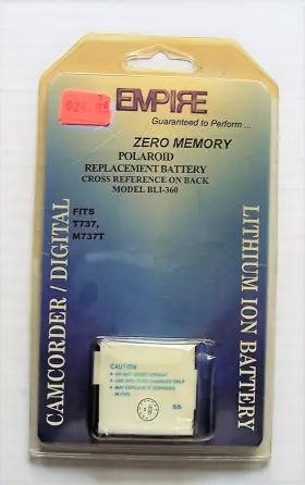 Bli-360 Empire 009322360007 Battery Replacement For Polaroid T737 And M737t