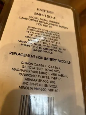 Bb-151473b Empire 009322950406 Pv-bp15 Video Battery #3