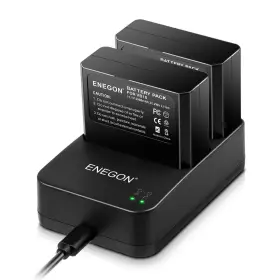 V850ii Enegon 639510749071 Vb18 Li-ion Battery 2-pack And Dual Usb Charger For Godox V850 V