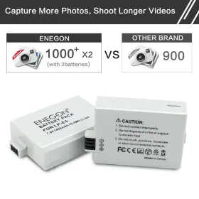 Lp-e5 Enegon 763250341605 Replacement Battery 2-pack And Rapid Dual Charger For Canon Lp #2