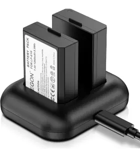 Lp-e10 Enegon 763250341650 2 Battery Packs Dual Usb Charger Compatible With Canon Eos Rebel T3 T5