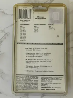 Er-c545 Energizer 809143125362 Accu Rechargeable Camcorder Digital Camera Battery New Sealed #2