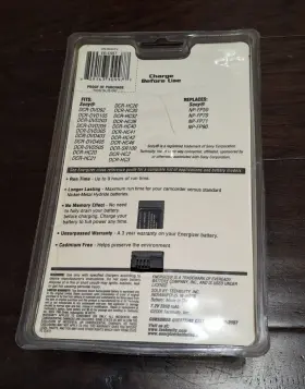Er-c557 Energizer Rechargeable Camcorder Battery #2