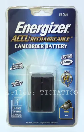 Er-c620 Energizer Accu Rechargeable Camcorder Battery Li-ion 7.2v New Sealed