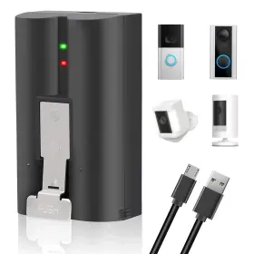 Eycoandanly 719559396419 1 Pack 6040mah V4 Rechargeable Battery For Ring Video Doorbell 2/3/4/3 Plus