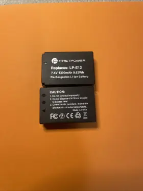 Ba-lpe12-2 Firstpower Replacement Battery Pack For Canon Lp-e12 Lc-e12 And Eos M50 Mark Ii #2