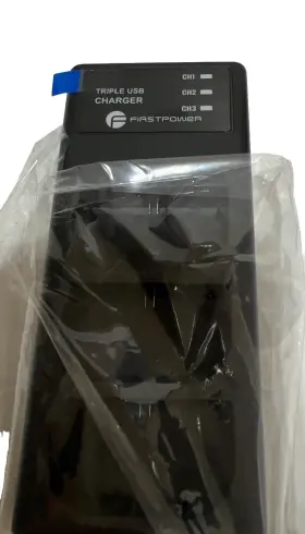 Lpe17 Firstpower Lp-e6battery 3-pack And Triple Slot Charger For Canon Eos #2