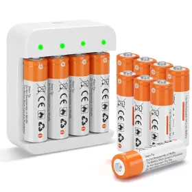 B0cqfsp4zb Fitinoch 12 Pack Rechargeable 1.5v Aa Size Lithium Batteries For Blink Camera Long-la