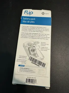 Abt1w Flip Video New Rechargeable Battery Pack For Ultra/ultrahd Replacement Oem #2