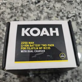 Focus Camera 657379106286 Koah Pro Rechargeable 2250mah Battery 2-pack And Dual Charger