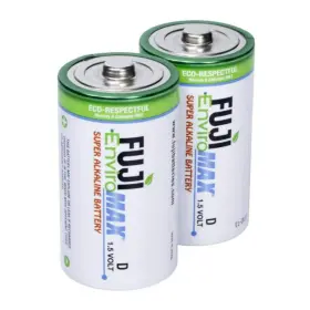 4100bp2 Fuji Enviromax D Super 1.5v 4100mah Alkaline Battery 2 Pack