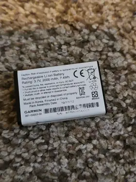 361-00053-00 Garmin Virb Elite Spare Camera Battery Li-ion 3.7v 2000mah 7.4wh