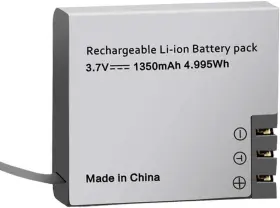 Pg1350 Geekam 1350mah Action Camera Rechargeable Batteries 2-pack With Dual Usb Charger #3