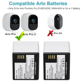 Gelinto 661706661874 2-pack Rechargeable Battery And Dual Charge Station Fit For Arlo Pro #2