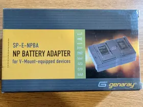 Genaray 639767568258 Np Battery Adaptor Sp-e-npba For Sony Npf Batteries Used On Vmount Equip