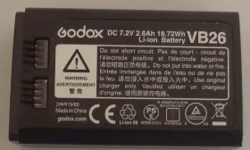 21.6wh Godox 606015378778 Vb26b Dc 7.2v 3000mah Lithium Battery Power Pack