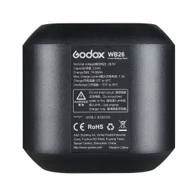 Wb26-opencloud-us Godox Wb26 Li-ion Battery Pack For Ad600 Pro Ii Ad600pro Dc28
