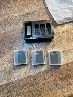 Gopro 728370279528 3 1800mah Batteries For Hero 5/6/7/8 And Charger