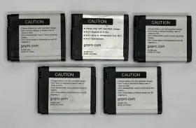 Ahdbt-002 Gopro 811339013421 Lot Of 5 Oem Batteries Hd Hero 2 And Hero2 Video Camera #2