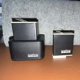 Gopro Gpcf2 Dual Battery Charger Set With 3 Enduro Batteries Works Hero 9/10/11/12