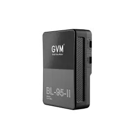 Gvm-bl95-ii Gvm Bl95-ii V-mount Battery With Type-c D-tap And Dc Outputs 6600mah/95wh