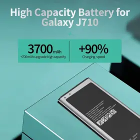 Hamnakhu 794094794555 Galaxy J7 Prime Battery Replacement For Samsung Sm- #3
