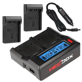 Vw-vbd29 Hedbox Rp-dc50/dd54 - Dual Lcd Battery Charger For Panasonic Cga-d54 Vbd7