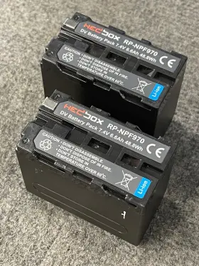 Rp-npf970 Hedbox Lithium Battery Pack 48.8wh 7.4v Sony Np-f-type Qty 2 #2