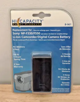 Np-f330 Hi Capacity Power Products B-961 New Replacement Battery Sony Np-f330/f550 Li-ion Camcorder/digital Camera