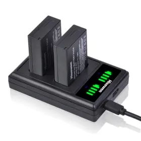 Lp-e17 Hisewen 728990871737 2 Pack Battery And Dual Charger For Canon Eos Rp R10 R8 T6i T7i T8i