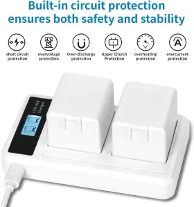 Hiweld 745431941279 2-pack Rechargeable Batteries With Charger Stationcompatible Arlo #3