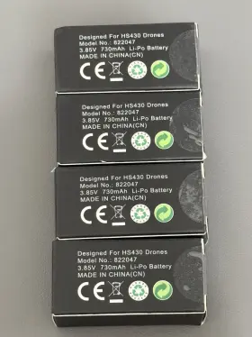822047 Holy Stone New 4-pack Spare Battery For Hs340 Drone 730 Mah Nib Sealed #2