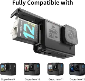Hongdak 744963353000 3pcs Rechargeable Battery With Charger For Gopro Hero 12/11/ 10/9 Accessories #2