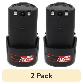 99335 Hyper Tough 800689638088 2 Pack 12v Max 2.0ah Lithium-ion Rechargeable Battery Model