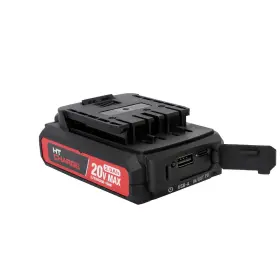 Hyper Tough 820909800392 20v Max 2.0ah Lithium-ion Battery Pack With Usb-a And Usb-c Ports