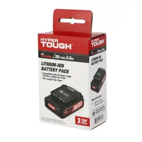 Hyper Tough 914129845391 20v Max 2.0ah Lithium-ion Rechargeable Battery New Condition #2