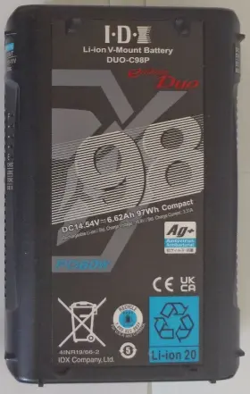 Duo-c98p Idx 97wh 14.54v V-mount High-load Lithium-ion Battery