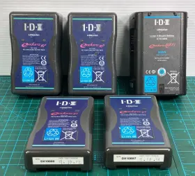 Vl-pvc1 Idx System Technology Lot Li-ion V-mount 5 Batteries With Charger #2