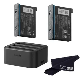 Insta360 745860380793 X3 Battery And Fast Charge Hub Bundle - Includes 2 Batteries 1800mah For 36