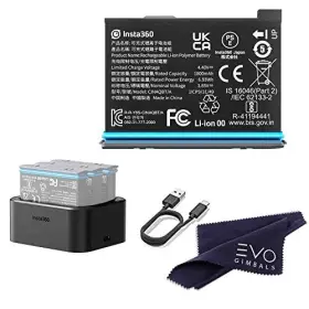 Insta360 745860380830 X3 Battery And Fast Charge Hub Bundle - Includes 1