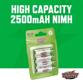 Nic1460 Interstate Batteries 656489121073 Aa Rechargeable Battery 4 Pack Radios Cameras Controllers All- #2