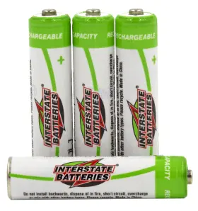 Nic6214 Interstate Batteries 656489271990 Aaa Rechargeable Battery 4 Pack Radios Cameras Controllers All
