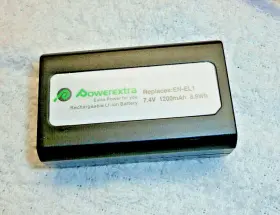 En-el1 Ion Two Replacement Lithium Batteries - Pre Owned. Holds Good Charge #2