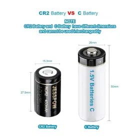 Rcr2 Jesspow 613464784463 Cr2 Rechargeable Batteries And Charger 450mah 3.7v Battery 8 Pack #3