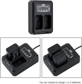 Np-fw50 Jjc 313091660627 Battery Charger Usb Dual Slot For Sony Zv-e10 A6000 A6100 A6300 A640 #3