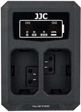 Np-fw50 Jjc 313091660627 Battery Charger Usb Dual Slot For Sony Zv-e10 A6000 A6100 A6300 A640