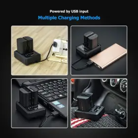 Lp-e6n Jjc 972502073421 Dual Charger Battery Usb Compatible Canon Eos R6 R5 R7 5d 6d 7d #3