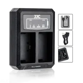 Lp-e6n Jjc 972502073421 Dual Charger Battery Usb Compatible Canon Eos R6 R5 R7 5d 6d 7d