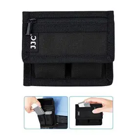 Jjc 972502073483 3 Pockets Dslr Battery And Memory Card Holder Pouch Camera Sd C